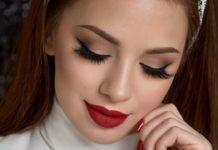 eye makeup for red lipstick