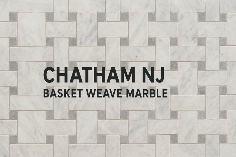 Chatham NJ Basket Weave Marble